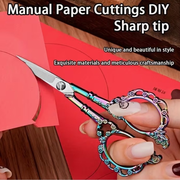 ✂️📏✂️ IRIDESCENT RAINBOW VINTAGE SCISSORS❗️ ✂️📏✂️ - Picture 2 of 5